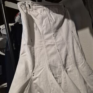 Wild Fable White Strapless Dress